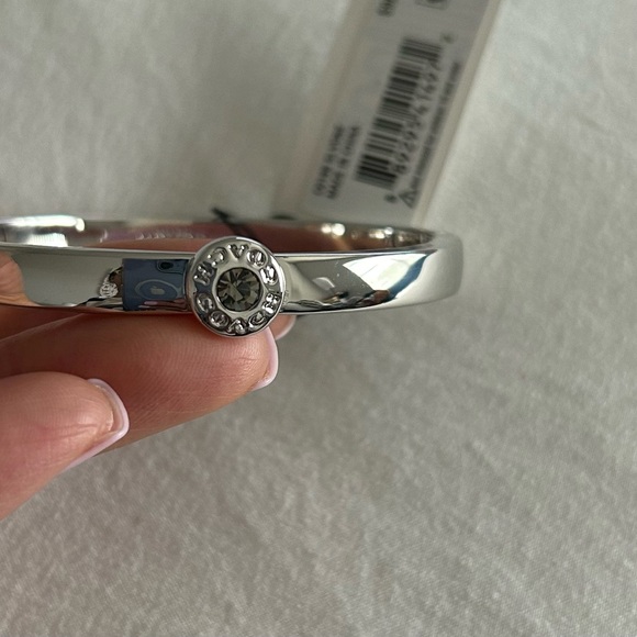 COACH • Silver/Diamond Bangle Bracelet • - Picture 2 of 6
